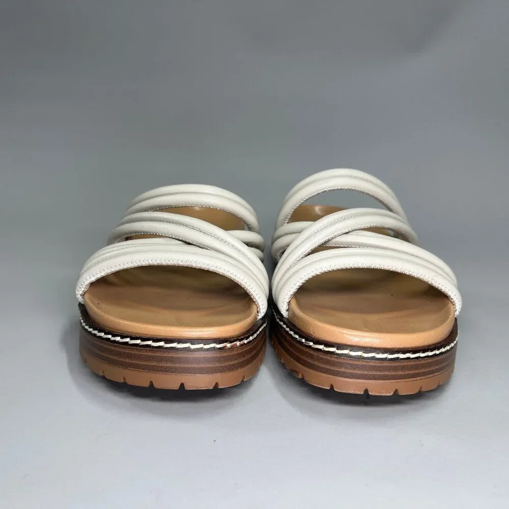 Madewell The Charley Sandals Women's Size 6 Cream‎ Strappy Summer Comfort Slides